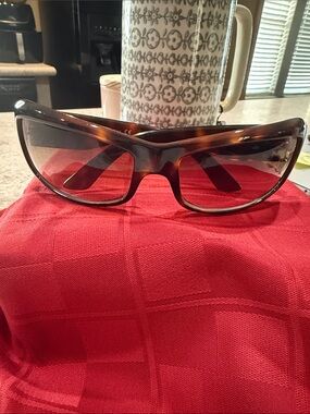Versace Mod 4093 Tortoise Sunglasses with Gold Medallion Accent